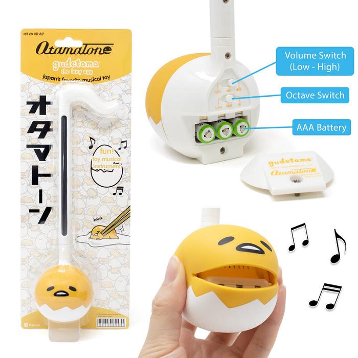 Hello Kitty Gudetama Otamatone Musical Toy Żółte | PL_HK79877