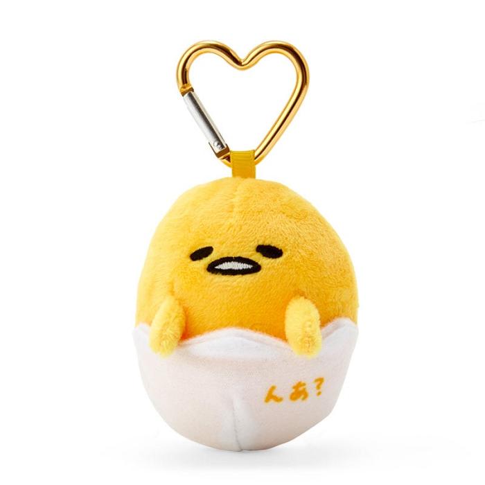 Hello Kitty Gudetama Plush Mascot All My Heart Keychain Żółte Białe | PL_HK12208