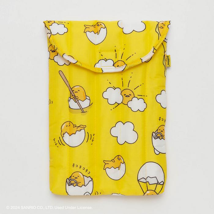 Hello Kitty Gudetama x Baggu Puffy Laptop Sleeve Żółte | PL_HK38721