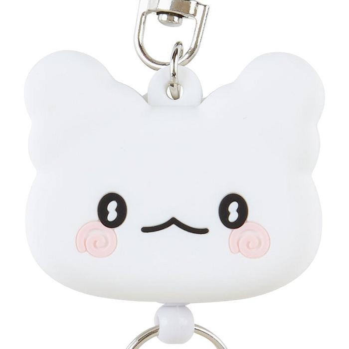 Hello Kitty Hanamaruobake Bestie Face Badge Reel Białe | PL_HK13432