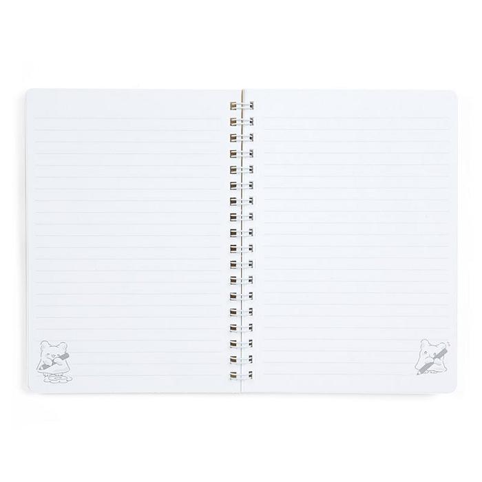 Hello Kitty Hanamaruobake Lined Notebook (Elastic Closure) Żółte | PL_HK87061