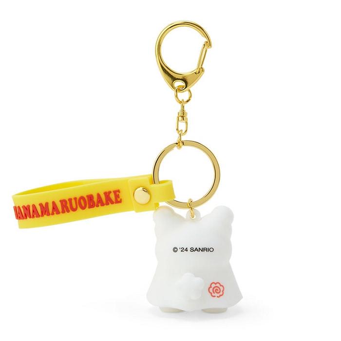 Hello Kitty Hanamaruobake Signature Keychain Białe | PL_HK76775