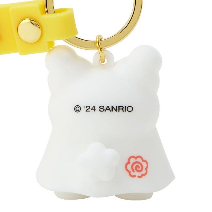 Hello Kitty Hanamaruobake Signature Keychain Białe | PL_HK76775