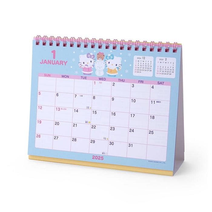 Hello Kitty Hello Kitty 2025 Desk Calendar Różowe | PL_HK36677