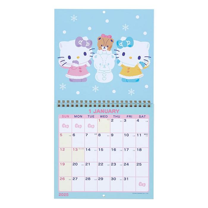 Hello Kitty Hello Kitty 2025 Wall Calendar Kolorowe | PL_HK53211