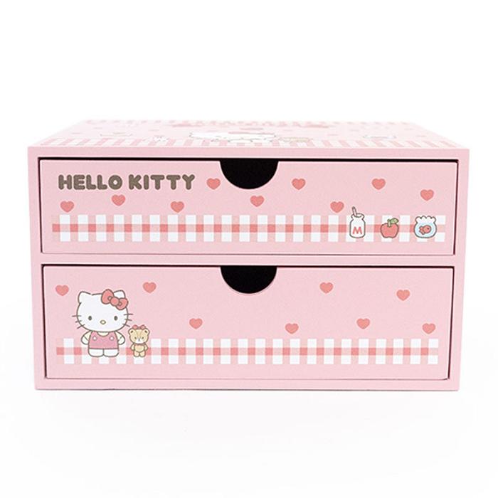 Hello Kitty Hello Kitty 2-Drawer Storage Chest Różowe | PL_HK83305