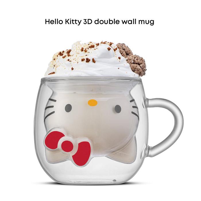 Hello Kitty Hello Kitty 3D Double Wall Coffee Mug Silve | PL_HK92828