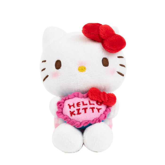 Hello Kitty Hello Kitty 50th Anniv. Plush Mascot Keychain (Full of Happy Series) Różowe | PL_HK40698