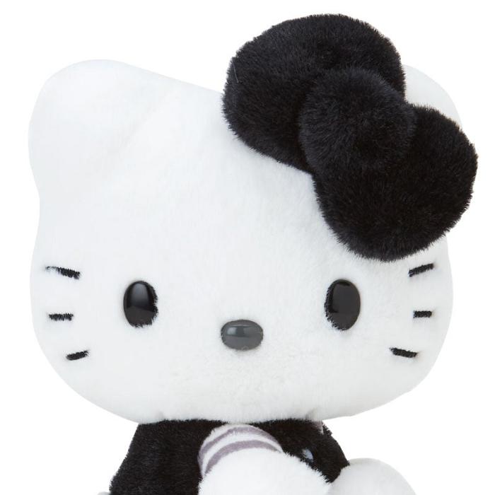 Hello Kitty Hello Kitty 50th Anniv. Plush Mascot (Black Monochrome) Białe Czarne | PL_HK28644