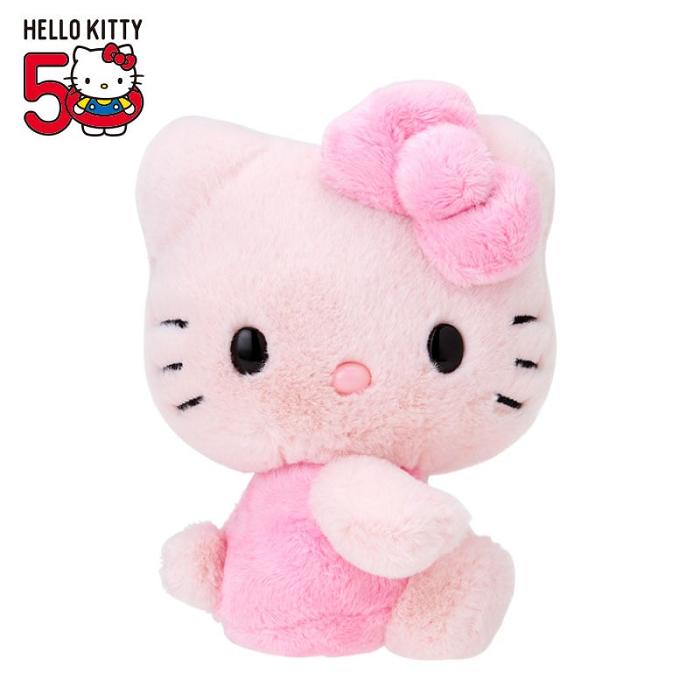 Hello Kitty Hello Kitty 50th Anniv. Plush Mascot (Blushing Pink) Różowe | PL_HK57563