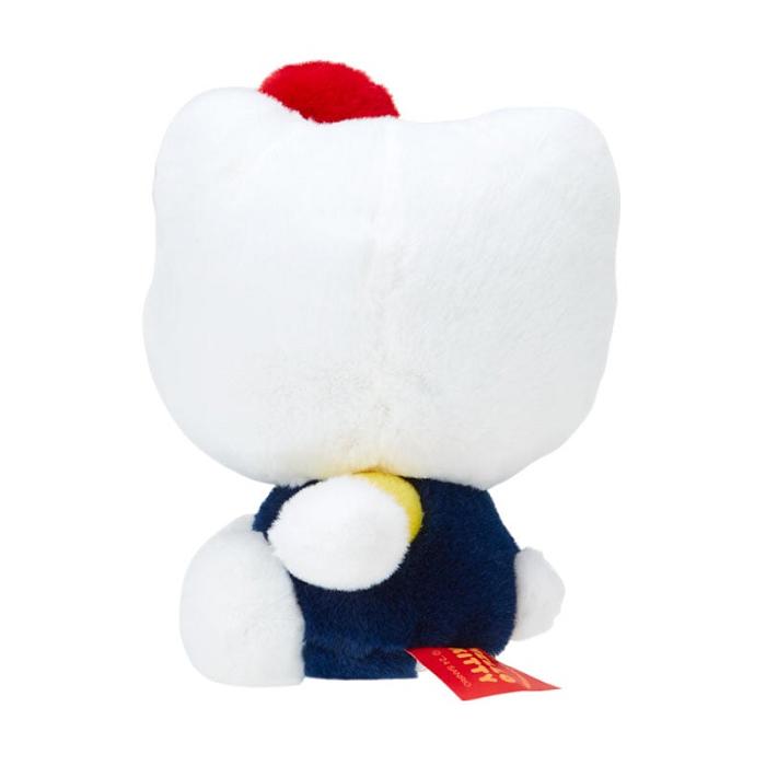 Hello Kitty Hello Kitty 50th Anniv. Plush Mascot (Dark Blue Overalls) Granatowe Czerwone | PL_HK38275