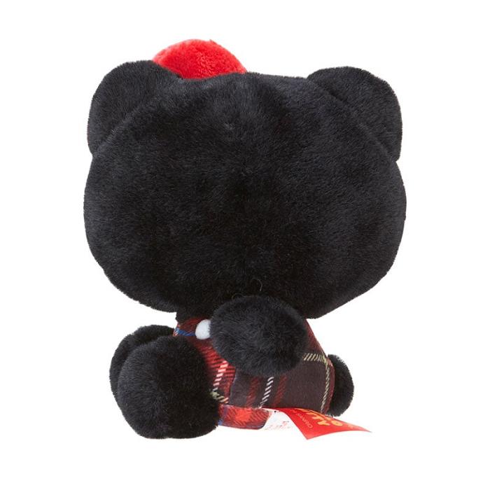 Hello Kitty Hello Kitty 50th Anniv. Plush Mascot (Black Tartan) Czarne Czerwone | PL_HK44819