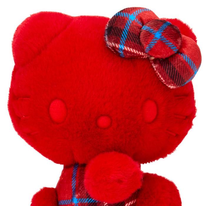 Hello Kitty Hello Kitty 50th Anniv. Plush Mascot (Red Tartan) Czerwone | PL_HK67122