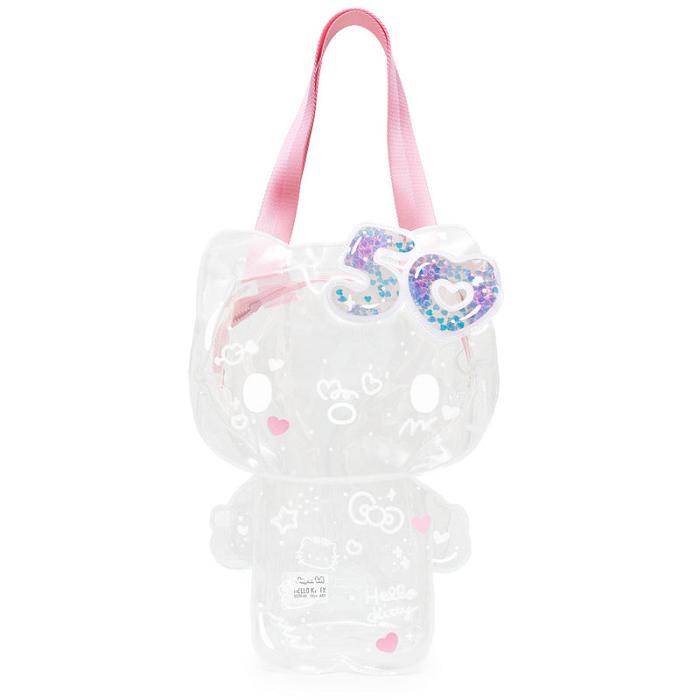 Hello Kitty Hello Kitty 50th Anniversary JapanLA Clear Bag with Pouch Różowe Niebieskie | PL_HK49891