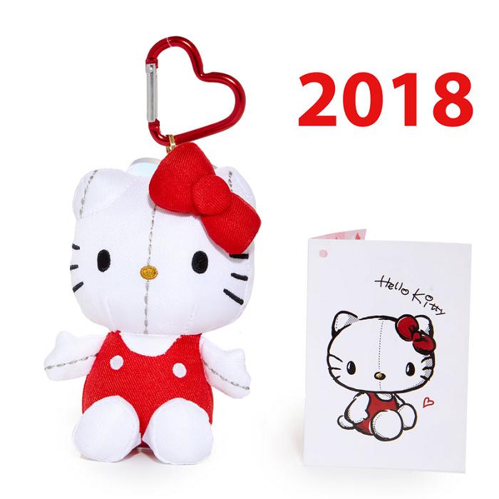 Hello Kitty Hello Kitty 50th Anniversary Plush Mascot (2018) Czerwone | PL_HK38060