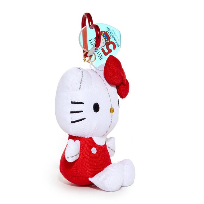 Hello Kitty Hello Kitty 50th Anniversary Plush Mascot (2018) Czerwone | PL_HK38060