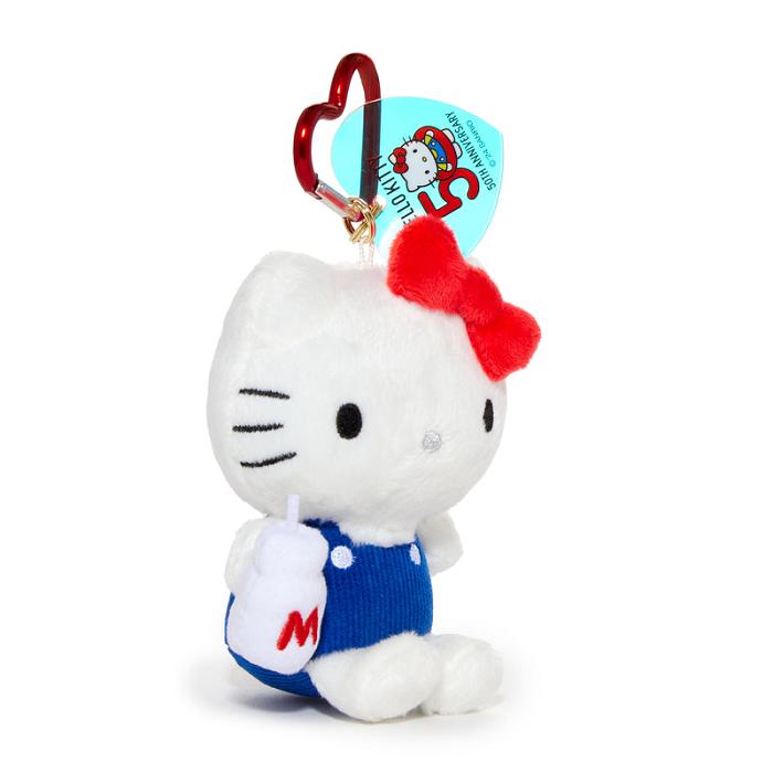 Hello Kitty Hello Kitty 50th Anniversary Plush Mascot (1974) Czerwone Niebieskie | PL_HK60322