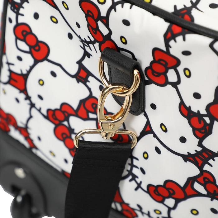 Hello Kitty Hello Kitty All-Over Print Rolling Duffle Bag Białe Czarne | PL_HK81533