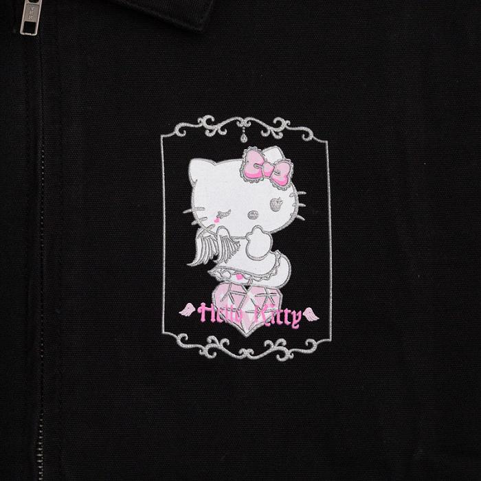 Hello Kitty Hello Kitty Angel JapanLA Jacket Czarne | PL_HK86127