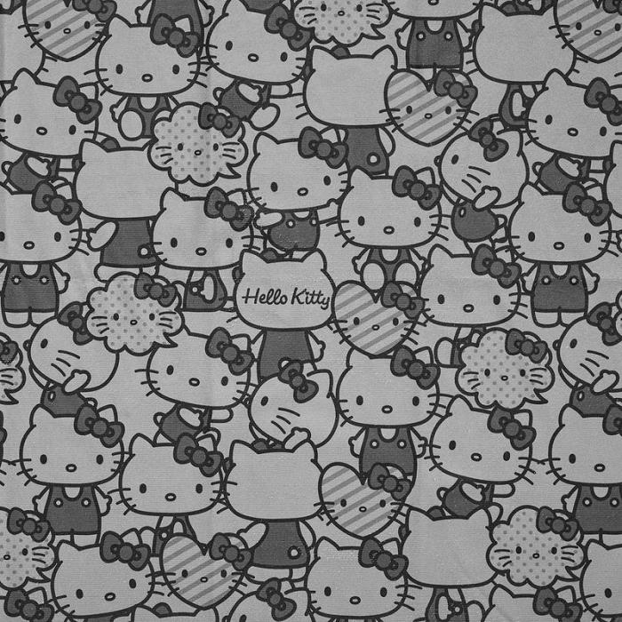 Hello Kitty Hello Kitty Bath Towel (Pretty Pose Monochrome Series) Szare | PL_HK53423