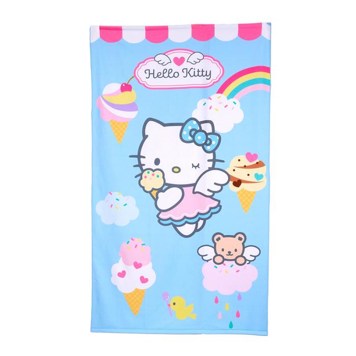 Hello Kitty Hello Kitty Beach Towel (Ice Cream Dream Series) Białe Niebieskie | PL_HK72075