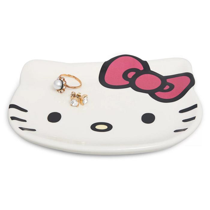 Hello Kitty Hello Kitty Ceramic Jewelry Tray Kremowe | PL_HK71831