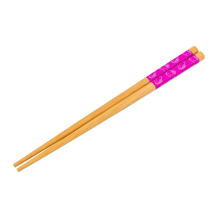 Hello Kitty Hello Kitty Ceramic Ramen Bowl and Chopstick Set (Pink Wave) Różowe | PL_HK57679