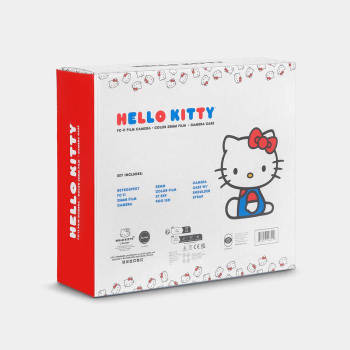 Hello Kitty Hello Kitty Classic FC-11 35mm Camera Bag and Film Gift Box Niebieskie | PL_HK93126