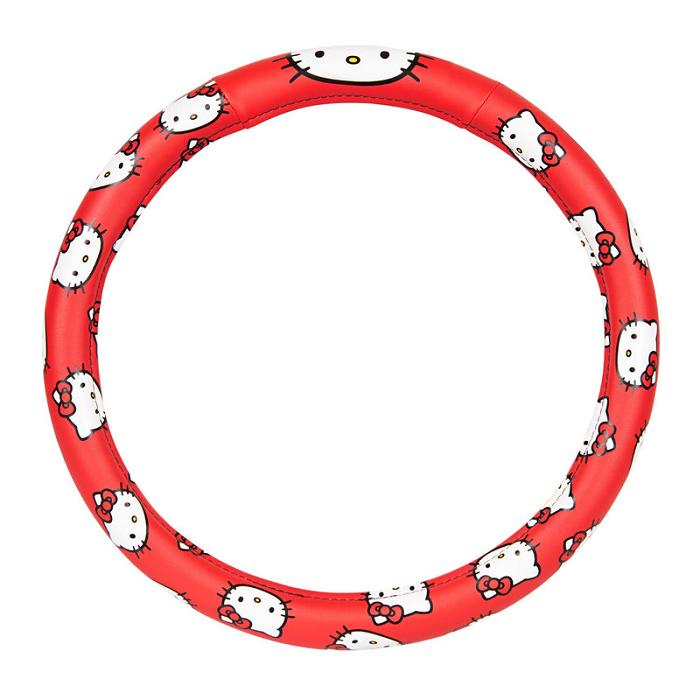 Hello Kitty Hello Kitty Classic Red Steering Wheel Cover Czerwone | PL_HK36995