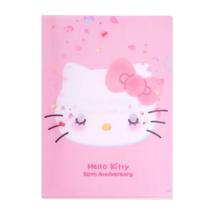 Hello Kitty Hello Kitty Clear File Folder (50th Anniv. The Future In Our Eyes) Różowe | PL_HK16156