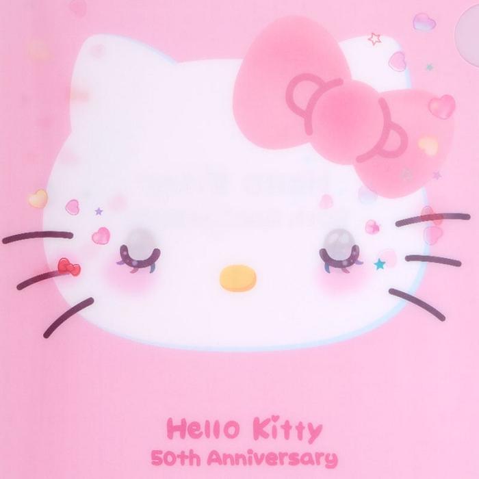 Hello Kitty Hello Kitty Clear File Folder (50th Anniv. The Future In Our Eyes) Różowe | PL_HK16156