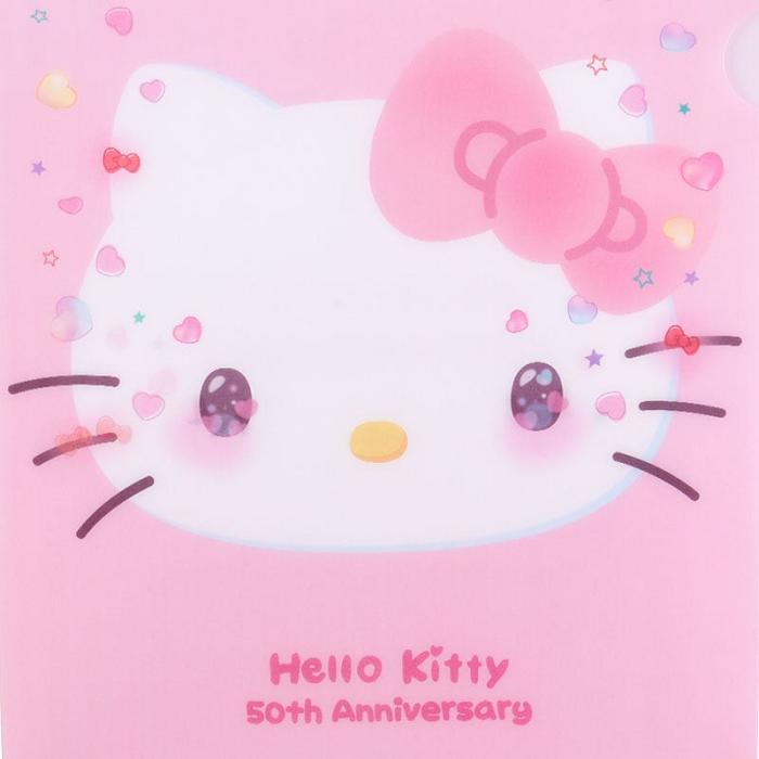 Hello Kitty Hello Kitty Clear File Folder (50th Anniv. The Future In Our Eyes) Różowe | PL_HK16156