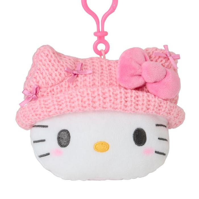 Hello Kitty Hello Kitty Cozy Cap Mascot Clip Pouch Różowe Białe | PL_HK77325