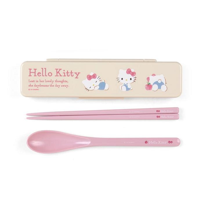 Hello Kitty Hello Kitty Everyday Chopsticks & Spoon Set Różowe | PL_HK34643