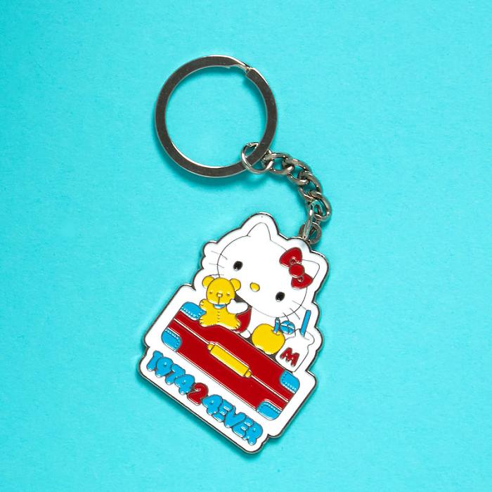 Hello Kitty Hello Kitty Friends Around The World 45th Anniversary Enamel Keychain Niebieskie | PL_HK17202