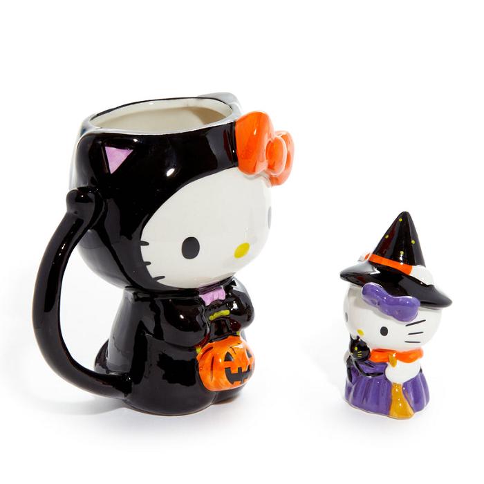 Hello Kitty Hello Kitty Halloween Costume Ceramic Mug and Figurine Gift Set Czarne | PL_HK39141