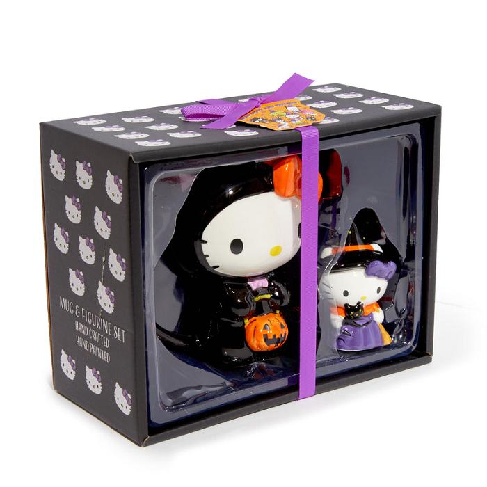 Hello Kitty Hello Kitty Halloween Costume Ceramic Mug and Figurine Gift Set Czarne | PL_HK39141