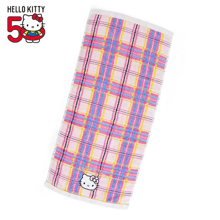 Hello Kitty Hello Kitty Hand Towel (Hello Kitty Dress Tartan Series) Różowe | PL_HK21120