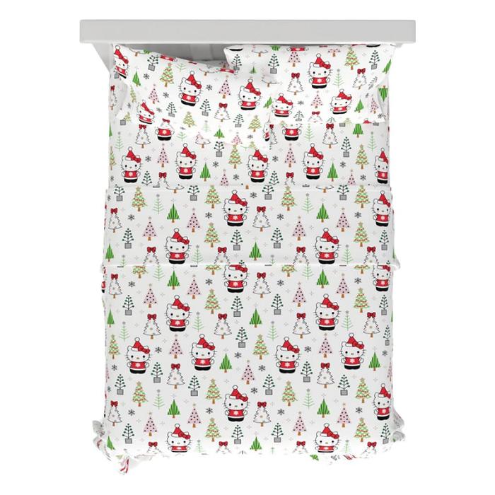 Hello Kitty Hello Kitty Holiday Cotton Flannel Sheet Set Kolorowe | PL_HK32731