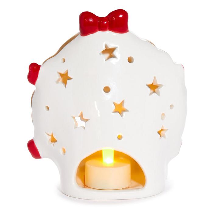 Hello Kitty Hello Kitty Holiday Wreath Ceramic Tealight Holder Czerwone Zielone | PL_HK20921