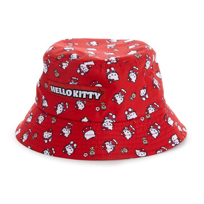 Hello Kitty Hello Kitty Kids Bucket Hat (Ruby Red Series) Czerwone | PL_HK45606