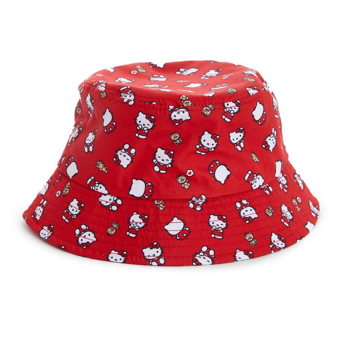 Hello Kitty Hello Kitty Kids Bucket Hat (Ruby Red Series) Czerwone | PL_HK45606