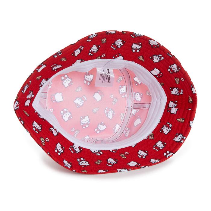 Hello Kitty Hello Kitty Kids Bucket Hat (Ruby Red Series) Czerwone | PL_HK45606