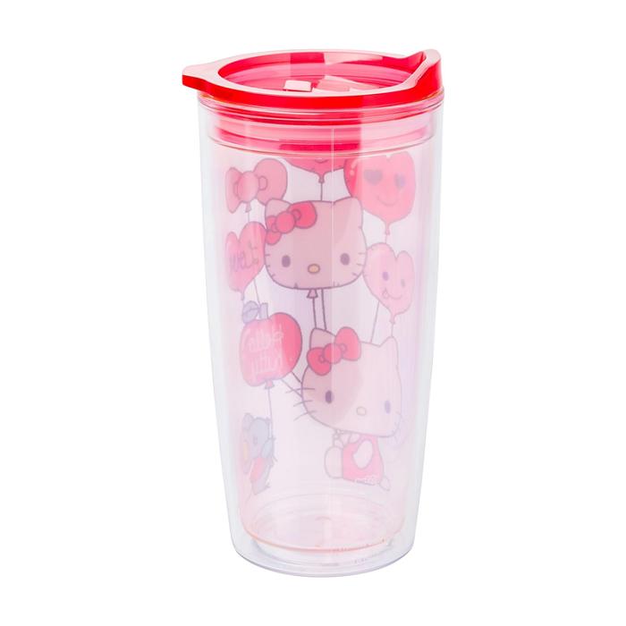 Hello Kitty Hello Kitty Love Balloons Double Wall Tumbler Różowe | PL_HK72641