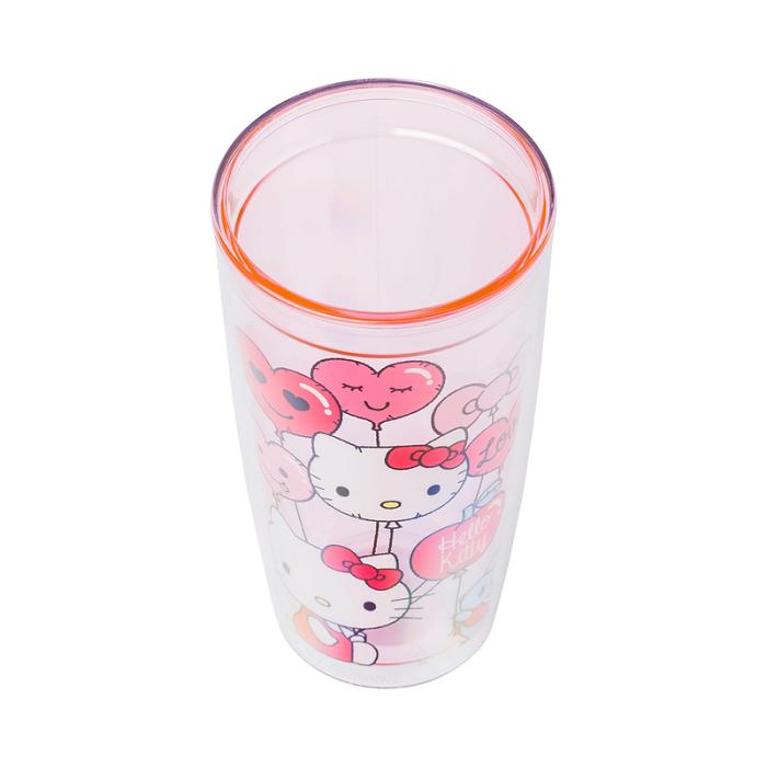 Hello Kitty Hello Kitty Love Balloons Double Wall Tumbler Różowe | PL_HK72641