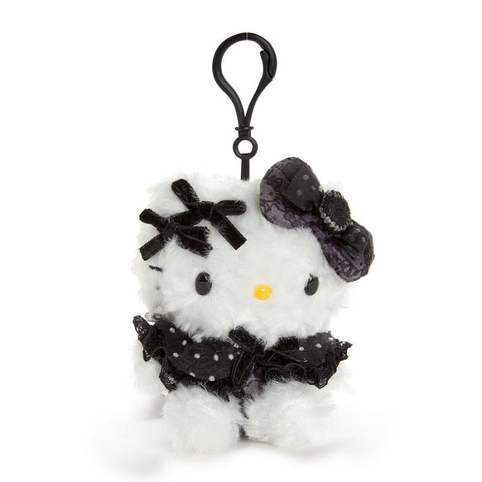 Hello Kitty Hello Kitty Mascot Clip (Pretty Pose Monochrome Series) Czarne | PL_HK46580