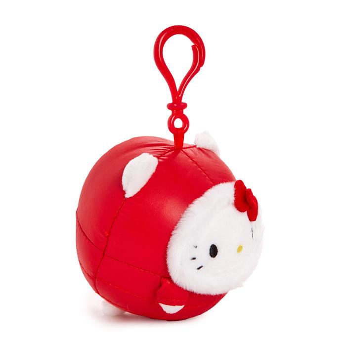 Hello Kitty Hello Kitty Mascot Clip (Winter Puffer Series) Czerwone | PL_HK96553