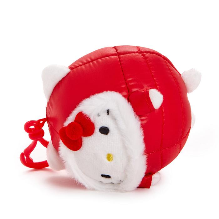 Hello Kitty Hello Kitty Mascot Clip (Winter Puffer Series) Czerwone | PL_HK96553