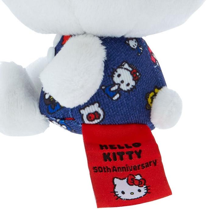 Hello Kitty Hello Kitty Mascot Keychain Plush (Hello, Everyone! Series) Białe Niebieskie | PL_HK52785