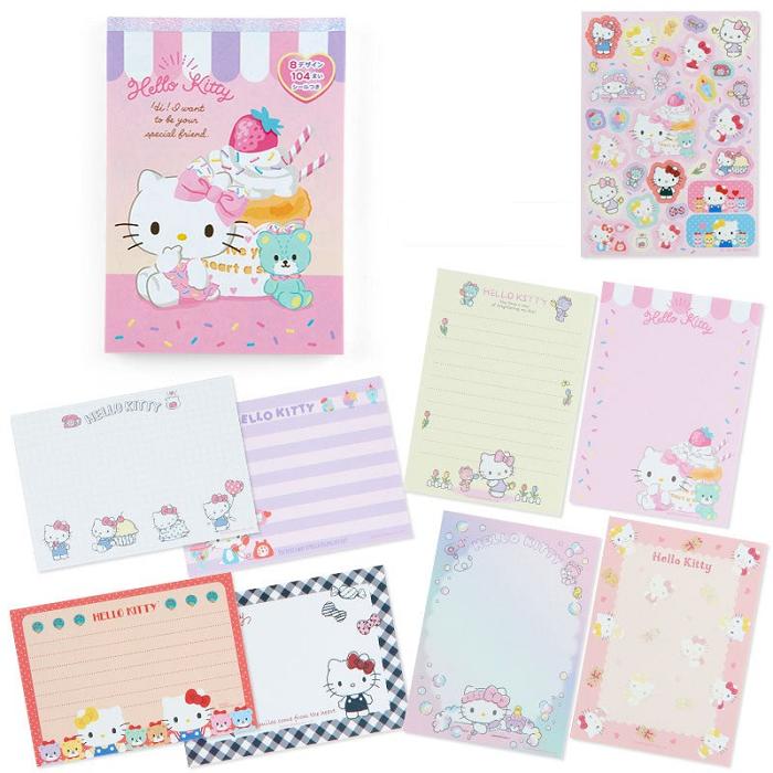 Hello Kitty Hello Kitty Memo Pad & Sticker Set Różowe | PL_HK28051